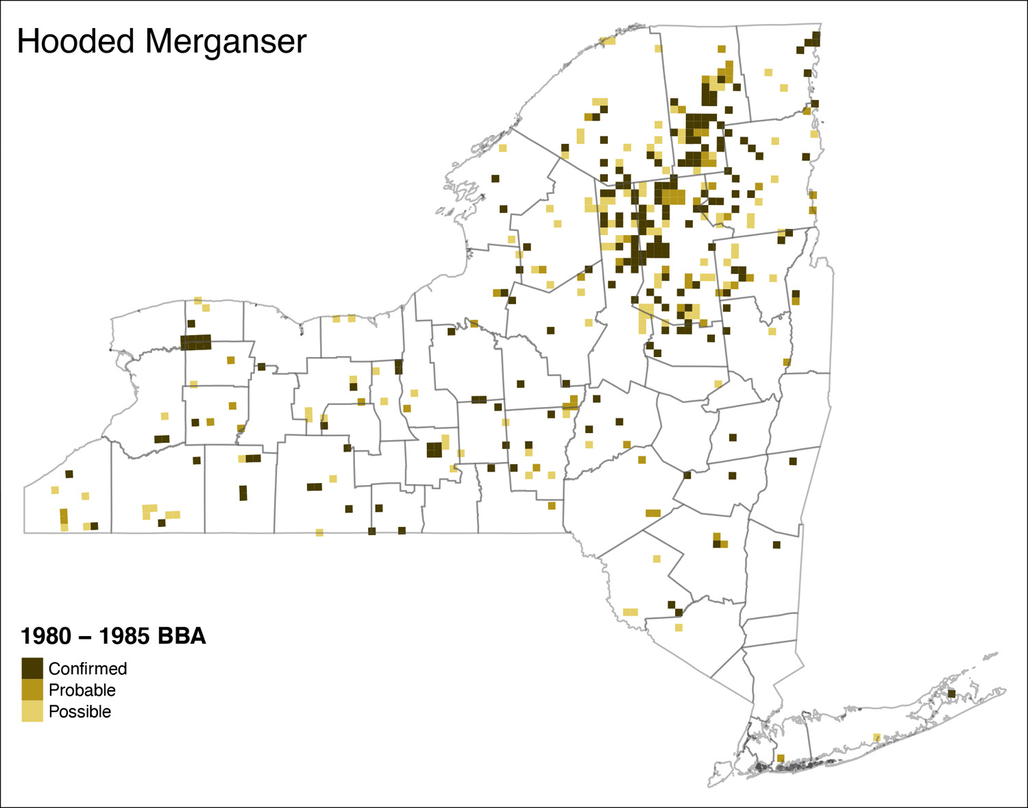 Hooded Merganser Atlas 1 Distribution