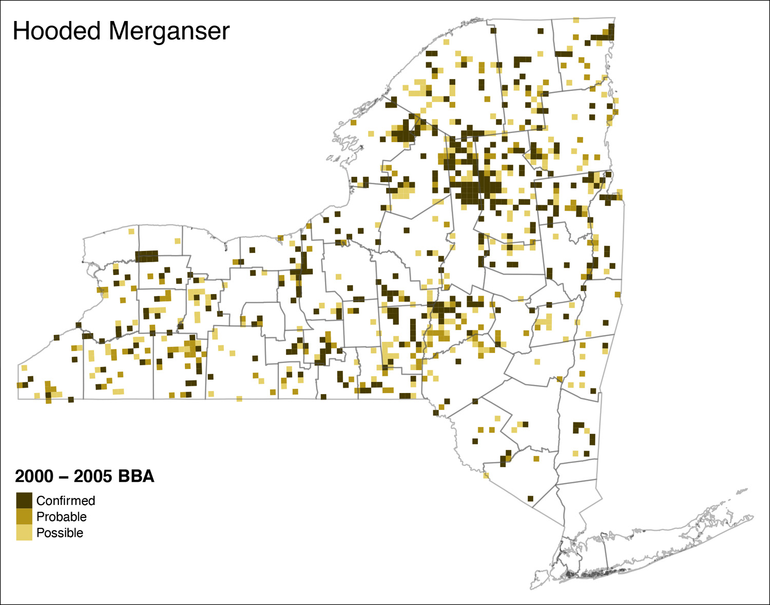 Hooded Merganser Atlas 2 Distribution