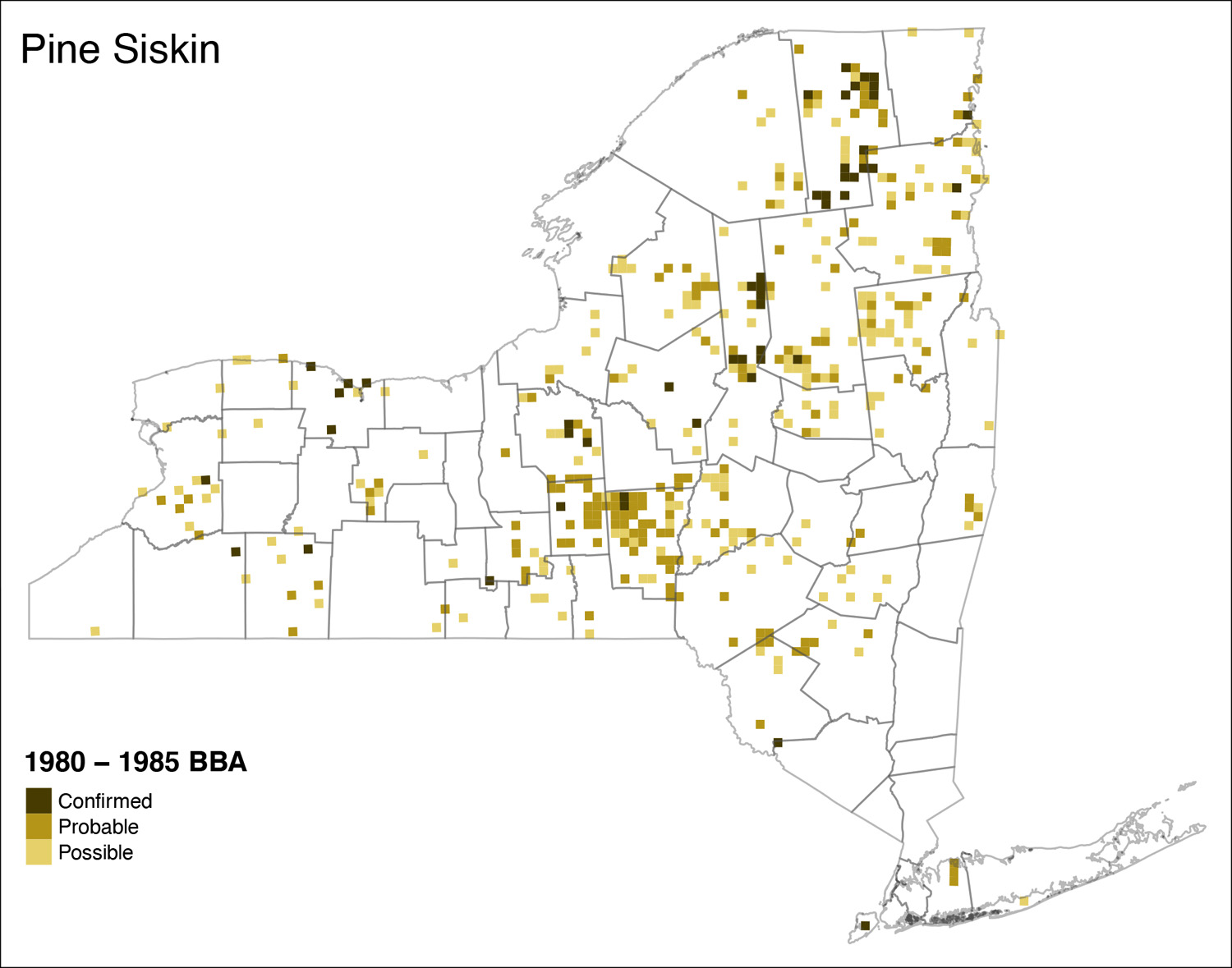 Pine Siskin Atlas I Map