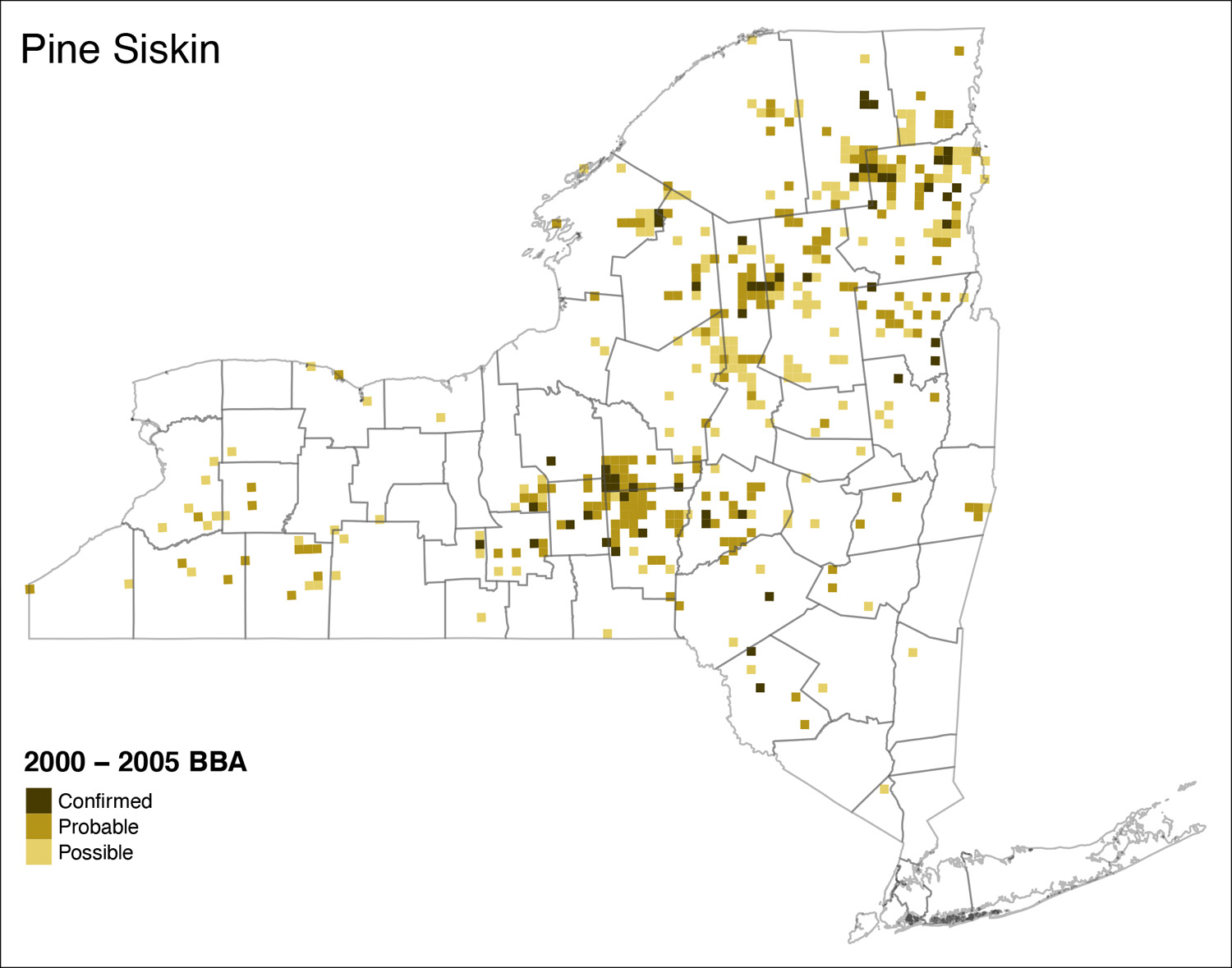 Pine Siskin Atlas II Map